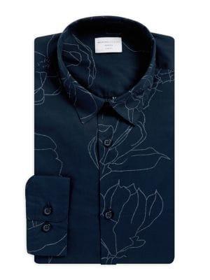 Selected Homme Floral Print Cotton Shirt