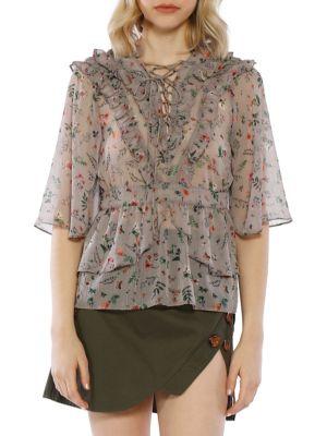 Walter Baker Danielle Floral-print Blouse