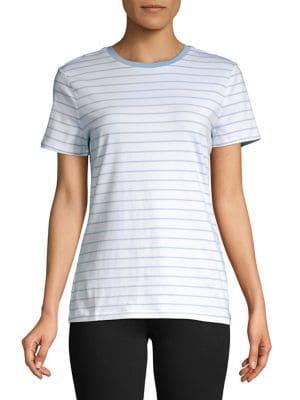 Lord & Taylor Petite Short-sleeve Striped Top