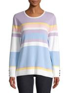 Calvin Klein Multi-stripe Crewneck Sweater
