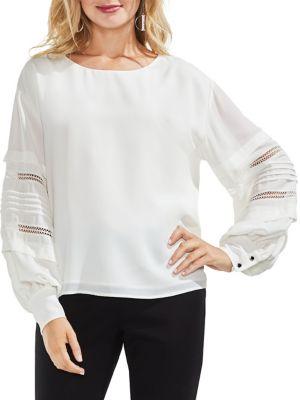 Vince Camuto Long Sleeve Cutout Blouse
