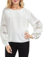 Vince Camuto Long Sleeve Cutout Blouse