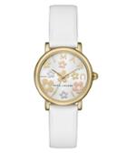 Marc Jacobs Classic Goldtone Leather-strap Watch