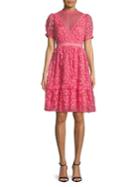 French Connection Floral Lace A-line Dress