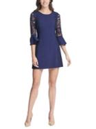 Kensie Bell-sleeve Lace Sheath Dress