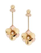 Kate Spade New York Pick A Posy Faux Pearl-accented Drop Earrings
