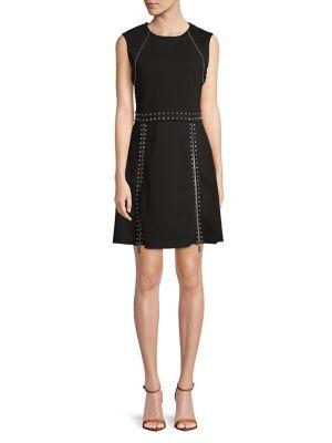 Michael Michael Kors Pyramid Stud Zip Dress