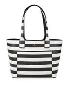Kate Spade New York Striped Grain Leather Tote
