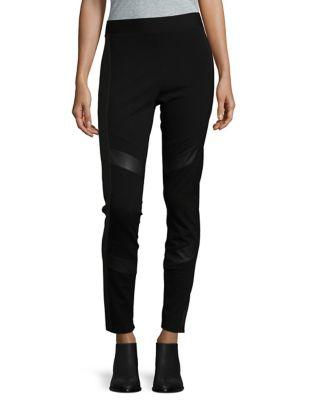 Two By Vince Camuto Faux Leather Accent Leggings