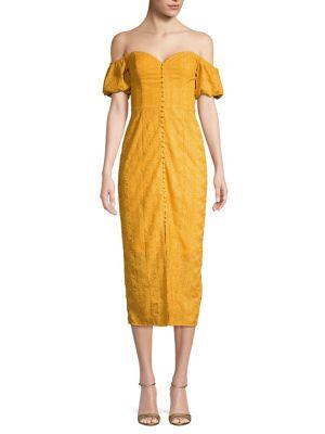 Finders Keepers Elle Off-the-shoulder Midi Dress