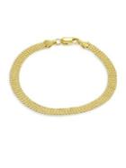 Lord & Taylor 18k Goldplated Sterling Silver 4-row Mesh Bracelet