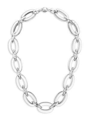 Gold And Honey Link Oval & Marquise Necklace