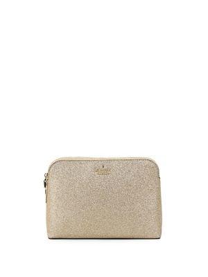 Kate Spade New York Small Briley Rose-goldtone Cosmetic Bag