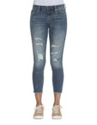 Vigoss Chelsey Medium-wash Cropped Denim Jeans
