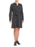 Michael Michael Kors Plus Printed Belted Dress