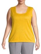 Nipon Boutique Plus Square Neck Linen Camisole