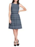 Nic+zoe Geometric-print Fit-&-flare Dress