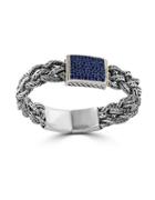 Effy Sterling Silver And 18k Yellow Gold Blue Sapphire Bracelet