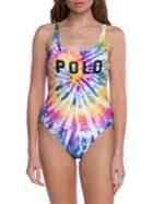 Polo Ralph Lauren Spiral Tie-dyed One-piece Swimsuit