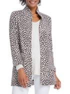 Nic+zoe Petite Savanna Leopard-print Cotton-blend Jacket