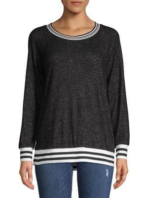 Design Lab Textured Stripe Sweater