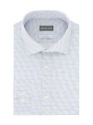 Michael Kors Slim-fit Knit Dress Shirt