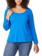 Rebel Wilson X Angels Plus Lace-up Long-sleeve Top