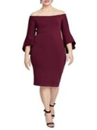 Rachel Rachel Roy Plus Lynette Off-shoulder Sweater Dress