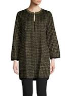 Nipon Boutique Mixed-knit Sweater Topper