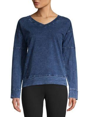 Marc New York Performance Denim V-neck Sweatshirt