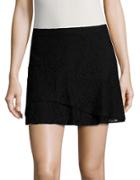 Design Lab Lord & Taylor Lace Mini Skirt
