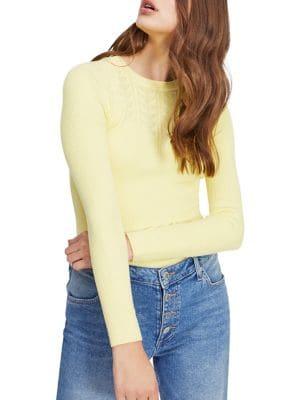 Miss Selfridge Ribbed Long Sleeve Top