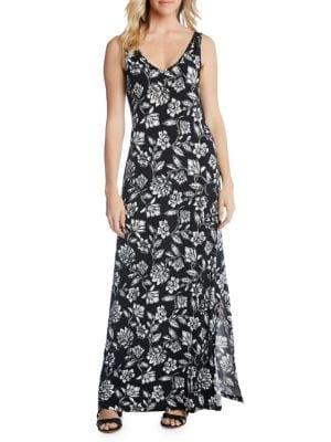 Karen Kane Floral-print Maxi Shift Dress
