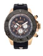 Kyboe Empire Chrono Rose Gold Shadow Stainless Steel Chronograph Strap Watch