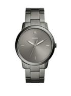 Fossil The Minimalist Carbon Series Three-hand Smoke Stainless Steel Watch