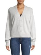 Lord & Taylor Heathered Cashmere Cardigan