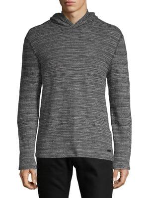 John Varvatos Star U.s.a. Heather Striped Hoodie