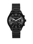 Michael Kors Merrick Chronograph Black Ip Stainless Steel Watch