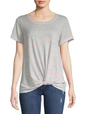 B Collection By Bobeau Twisted-front Tee