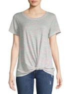 B Collection By Bobeau Twisted-front Tee