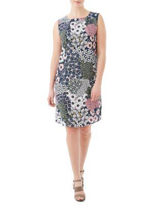 Olsen Casual Coast Signature Print Sleeveless Dress