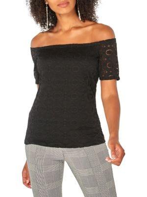 Dorothy Perkins Off-the-shoulder Lace Top