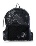 Steve Madden Patched Zip Backpack