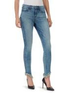 William Rast Perfect Mid-rise Skinny Jeans With Frayed Hem