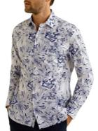 Mango Slim Fit Tropical Button Front Shirt