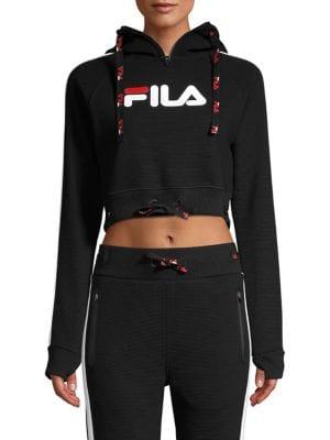 Fila Aurora Cropped Logo Hoodie