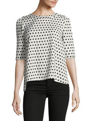 Marella Polka Dot Hi-lo Top