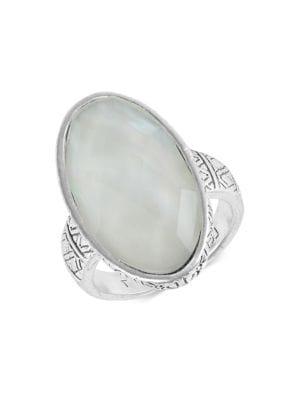 Lucky Brand Floral Tribes Silvertone Ring