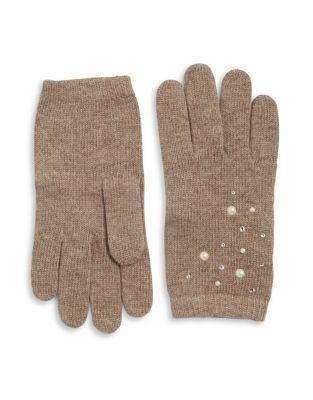 Portolano Studded Fur Gloves