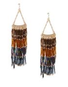 Nanette Lepore Bugle Fringe Earrings